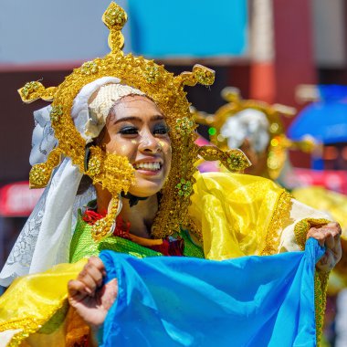 Ocak ayı 24th 2016. Iloilo, Filipinler. Dinagyang Festivali. Unid