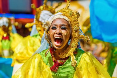 Ocak ayı 24th 2016. Iloilo, Filipinler. Dinagyang Festivali. Unid