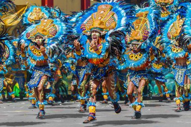 Ocak ayı 24th 2016. Iloilo, Filipinler. Dinagyang Festivali. Unid