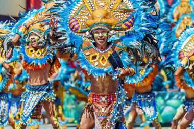Ocak ayı 24th 2016. Iloilo, Filipinler. Dinagyang Festivali. Unid