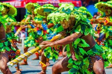 Ocak ayı 24th 2016. Iloilo, Filipinler. Dinagyang Festivali. Unid