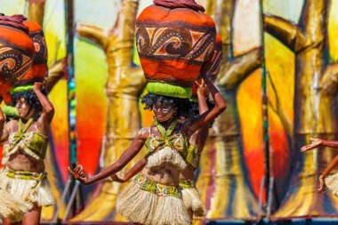 Ocak ayı 24th 2016. Iloilo, Filipinler. Dinagyang Festivali. Unid