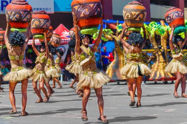 Ocak ayı 24th 2016. Iloilo, Filipinler. Dinagyang Festivali. Unid