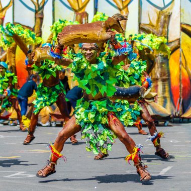 Ocak ayı 24th 2016. Iloilo, Filipinler. Dinagyang Festivali. Unid