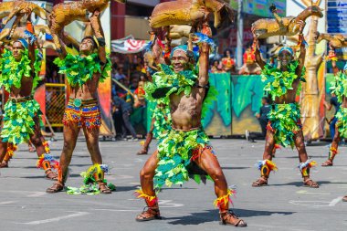 Ocak ayı 24th 2016. Iloilo, Filipinler. Dinagyang Festivali. Unid