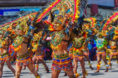 Ocak ayı 24th 2016. Iloilo, Filipinler. Dinagyang Festivali. Unid