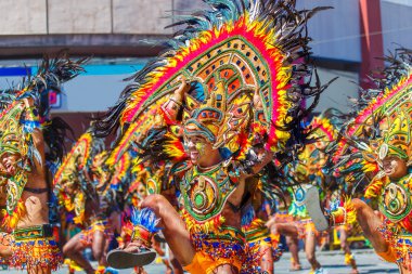 Ocak ayı 24th 2016. Iloilo, Filipinler. Dinagyang Festivali. Unid