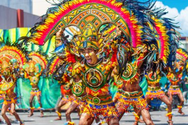Ocak ayı 24th 2016. Iloilo, Filipinler. Dinagyang Festivali. Unid