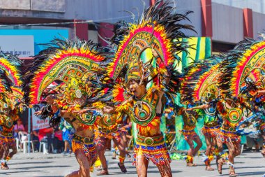 Ocak ayı 24th 2016. Iloilo, Filipinler. Dinagyang Festivali. Unid