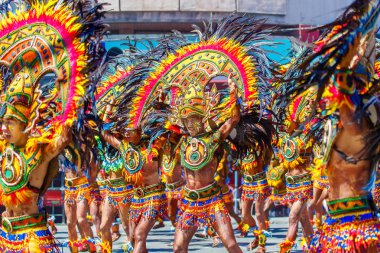 Ocak ayı 24th 2016. Iloilo, Filipinler. Dinagyang Festivali. Unid