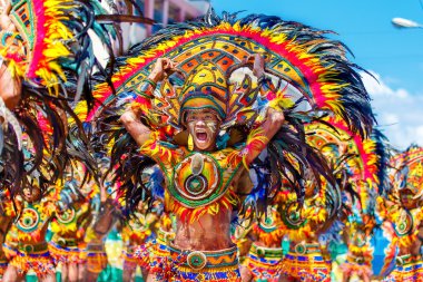 Ocak ayı 24th 2016. Iloilo, Filipinler. Dinagyang Festivali. Unid