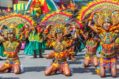 Ocak ayı 24th 2016. Iloilo, Filipinler. Dinagyang Festivali. Unid