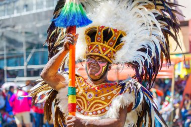 Ocak ayı 24th 2016. Iloilo, Filipinler. Dinagyang Festivali. Unid