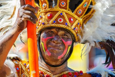 Ocak ayı 24th 2016. Iloilo, Filipinler. Dinagyang Festivali. Unid