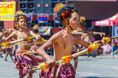 Ocak ayı 24th 2016. Iloilo, Filipinler. Dinagyang Festivali. Unid