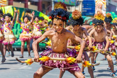 Ocak ayı 24th 2016. Iloilo, Filipinler. Dinagyang Festivali. Unid