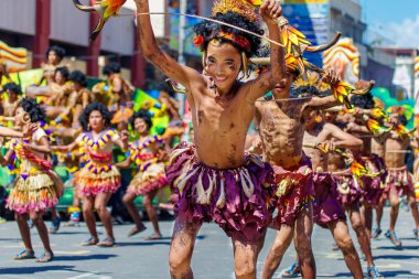 Ocak ayı 24th 2016. Iloilo, Filipinler. Dinagyang Festivali. Unid