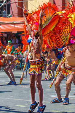 Ocak ayı 24th 2016. Iloilo, Filipinler. Dinagyang Festivali. Unid