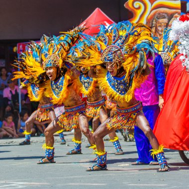Ocak ayı 24th 2016. Iloilo, Filipinler. Dinagyang Festivali. Unid