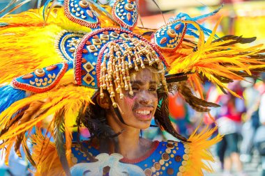 Ocak ayı 24th 2016. Iloilo, Filipinler. Dinagyang Festivali. Unid