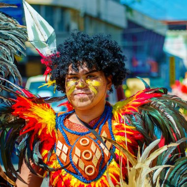 Ocak ayı 24th 2016. Iloilo, Filipinler. Dinagyang Festivali. Unid