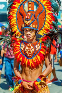 Ocak ayı 24th 2016. Iloilo, Filipinler. Dinagyang Festivali. Unid
