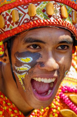 Ocak ayı 24th 2016. Iloilo, Filipinler. Dinagyang Festivali. Unid