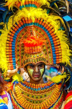 Ocak ayı 24th 2016. Iloilo, Filipinler. Dinagyang Festivali. Unid