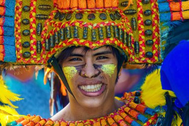 Ocak ayı 24th 2016. Iloilo, Filipinler. Dinagyang Festivali. Unid