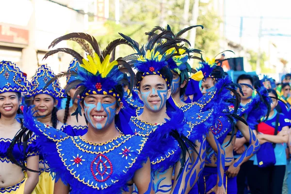 Januari 24 2016. Iloilo, Filippinerna. Festival Dinagyang. Unid — Stockfoto