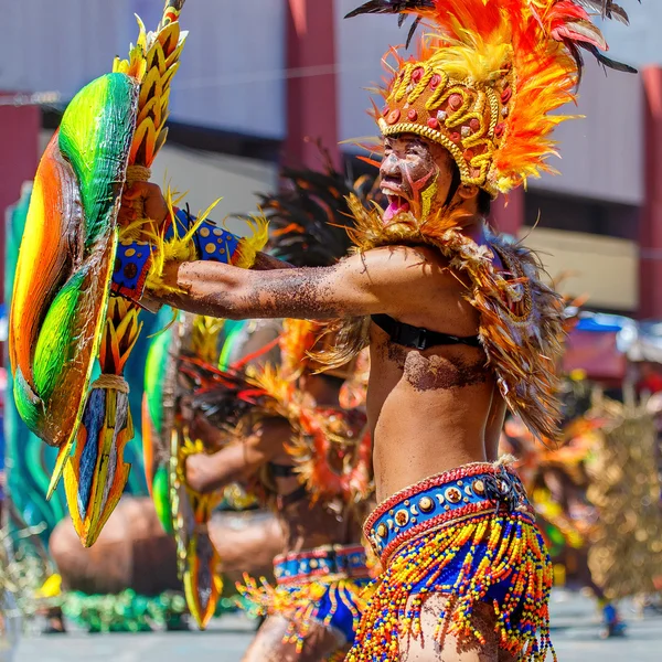 Januari 24 2016. Iloilo, Filippinerna. Festival Dinagyang. Unid — Stockfoto