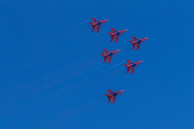 6 Ağustos 2016. Ryazan, Rusya Federasyonu. Askeri hava uçak