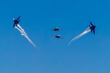 6 Ağustos 2016. Ryazan, Rusya Federasyonu. Askeri hava uçak