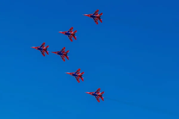 6 agosto 2016. Ryazan, Russia. Gli aerei dell'Aeronautica Militare — Foto Stock