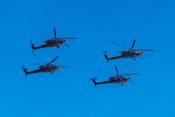6. august 2016. ryazan, russland. die Hubschrauber des Militärs — Stockfoto