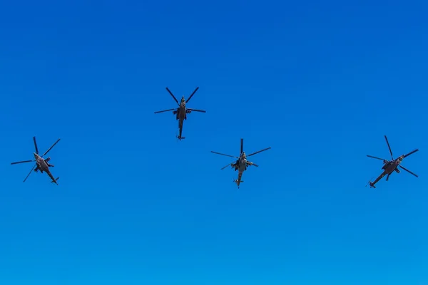 6. august 2016. ryazan, russland. die Hubschrauber des Militärs — Stockfoto