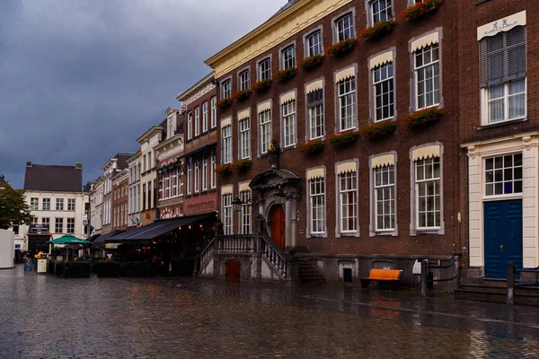 Бреда Нидерланды Европа Октября 2019 Года Старая Улица Типичном Голландском — стоковое фото