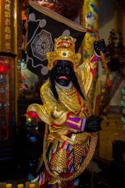Taiwan Taiwan Asia October 2019 Γλυπτό Μιας Φοβερής Αρχαίας Θεότητας — Φωτογραφία Αρχείου