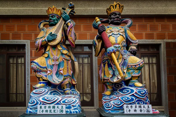 Tainan Tayvan Asya Ekim 2019 Tayvan Tapınağında Korkunç Bir Antik — Stok fotoğraf