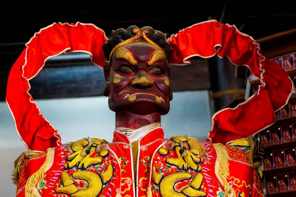 Tainan Taiwán Asia Octubre 2019 Altar Con Esculturas Deidades Antiguas — Foto de Stock