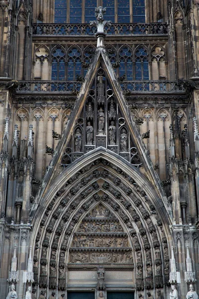 Köln Tyskland Juni 2021 Katedralens Fasad Peterskyrkan Katolska Katedralen Köln — Stockfoto