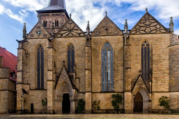 Osnabruck Niedersachsen Tyskland Juni 2021 Övergiven Torget Den Historiska Stadskärnan — Stockfoto