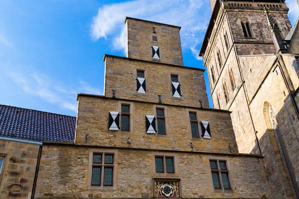 Osnabruck Niedersachsen Tyskland Juni 2021 Övergiven Torget Den Historiska Stadskärnan — Stockfoto
