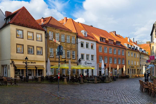 Osnabruck Lower Saxony Germany June 2021 Deserted Market Square Historical — Stock fotografie