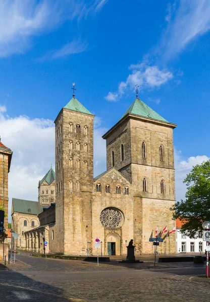 Osnabruck Niedersachsen Tyskland Juni 2021 Övergivna Gator Den Historiska Stadskärnan — Stockfoto