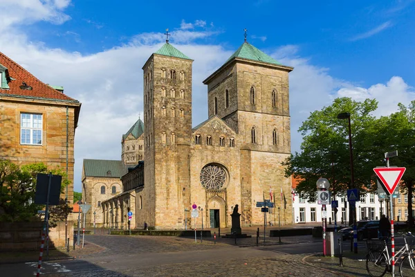 Osnabruck Niedersachsen Tyskland Juni 2021 Övergivna Gator Den Historiska Stadskärnan — Stockfoto