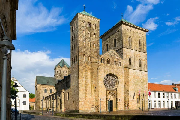 Osnabruck Niedersachsen Tyskland Juni 2021 Övergivna Gator Den Historiska Stadskärnan — Stockfoto