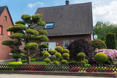 Osnabruck, Aşağı Saksonya, Almanya, 18 Ağustos 2021 Osnabruck banliyösünde Aşağı Saksonya eyaletinin üçüncü büyük şehri..