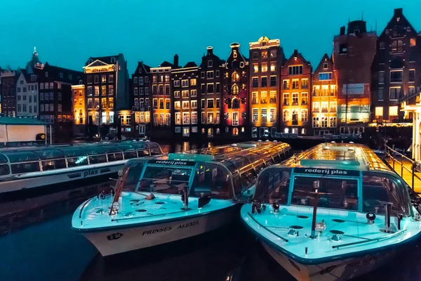 Amsterdam Nederländerna Europa September 2021 Traditionella Smala Hus Och Kanaler — Stockfoto