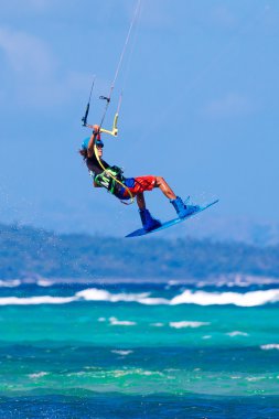 Boracay Adası, Filipinler - 28 Ocak 2015: tanımlanamayan kı